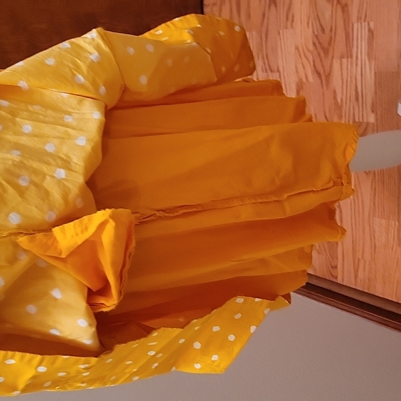 Moulinette Soeurs Anthropologie Melora Yellow Polka Dot Dress in size 2 - Picture 11 of 16